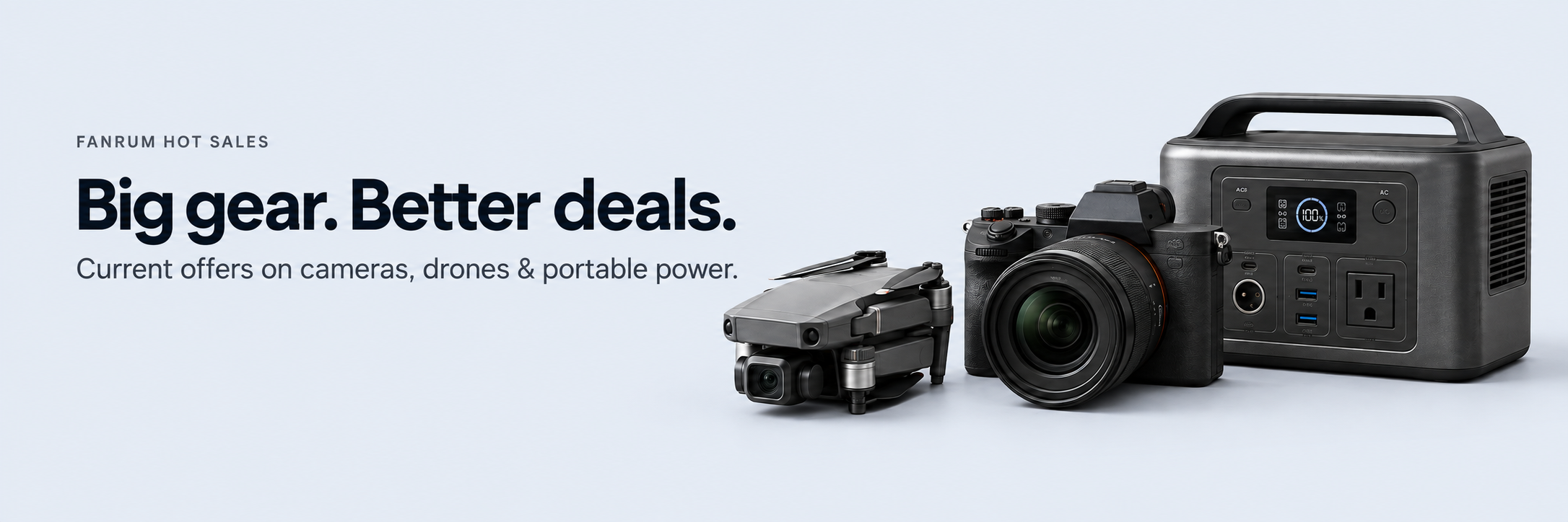 Commercial drones and cinema mirrorless cameras