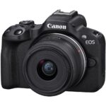 Canon EOS R50 Mirrorless Camera with RF-S 18-45mm f/4.5-6.3 IS STM Lens (Black)